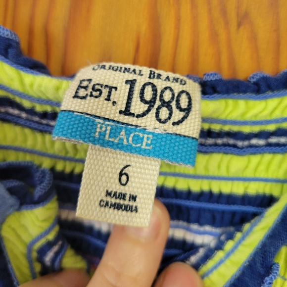 Children's Place striped colorful maxi dress  6 6x - Picture 6 of 6